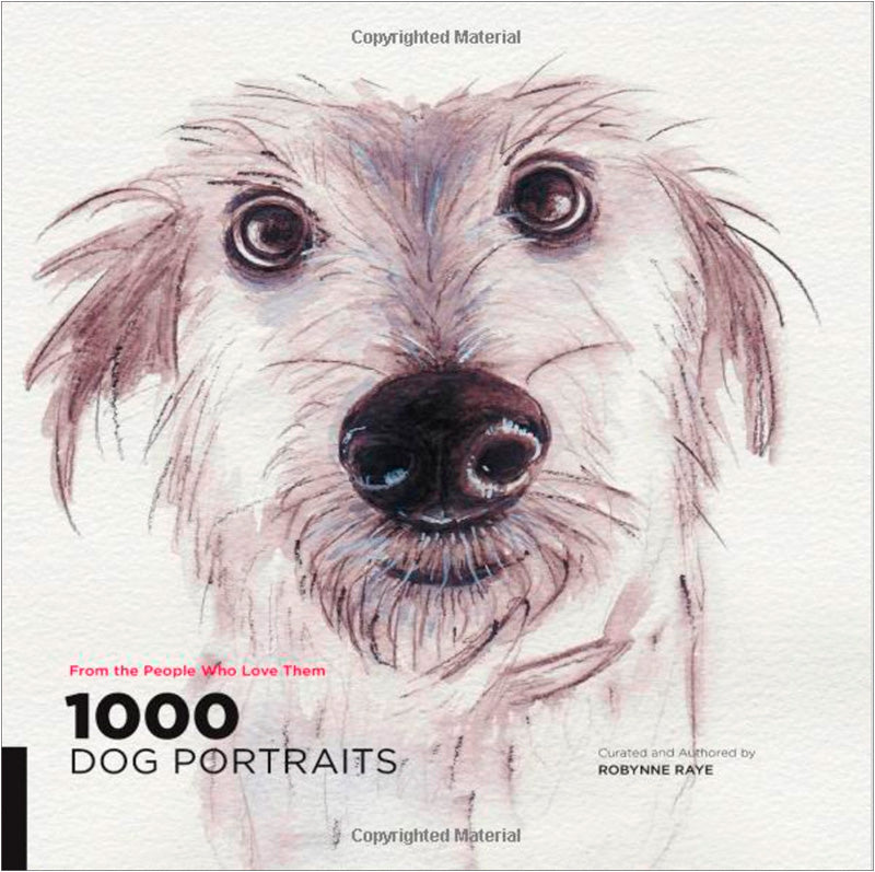 Artist feature dog illustrations in 1000 Dog Portraits book
