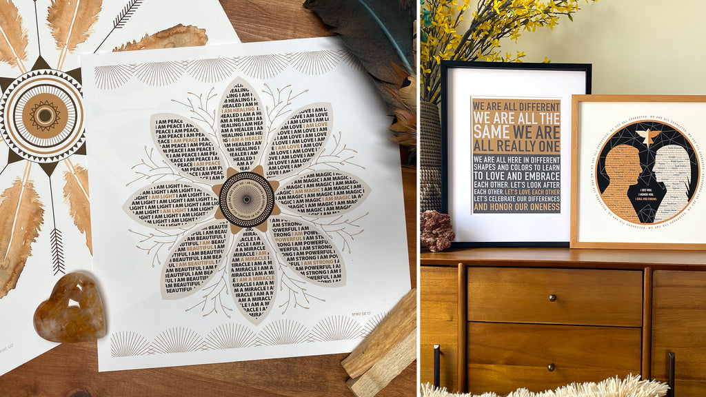 Interior design, modern art, oneness, shamanic art, framed art prints, inspirational art prints