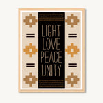 Art print featuring Chakana and spiritual and inspirational message, neutral colors