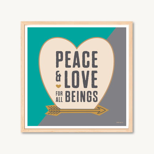 Love art print, peace art print, spiritual art, inspirational art