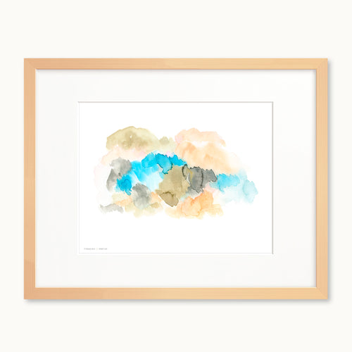 Abstract watercolor art print