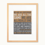 Inspirational words art print 