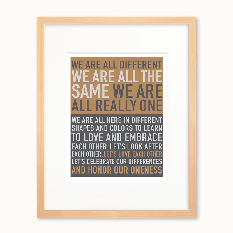 Inspirational words art print 